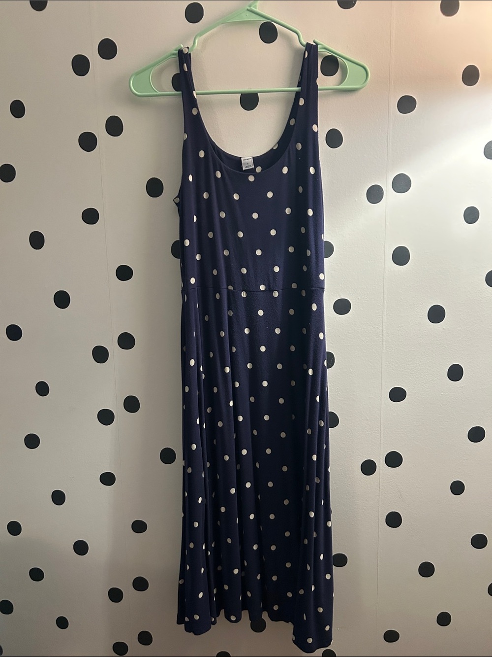 Old Navy Polka Dot Sleeveless Maxi Dress